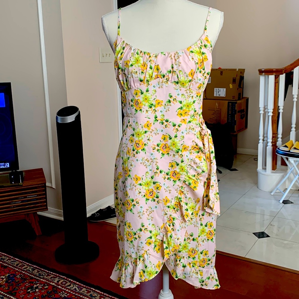 Beautiful silk dress it could be  casual, dressy,wedding etc.
